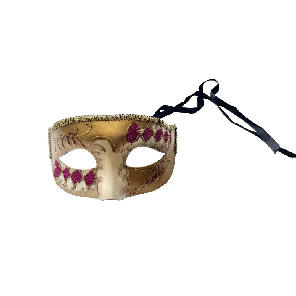 New Orleans Mardi Gras Face Mask Adult One Size Costume Dress Up Collectible